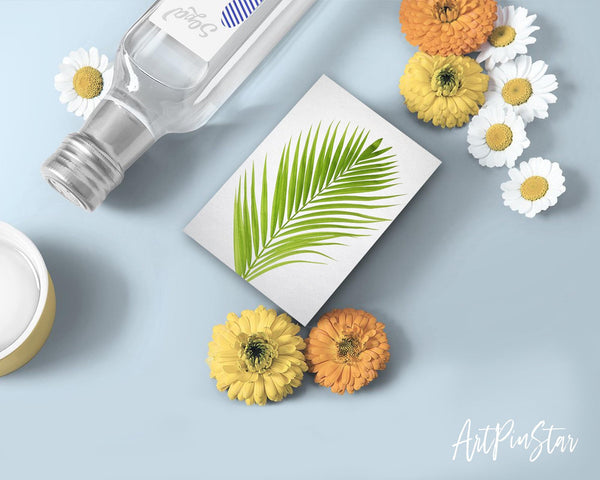 Green Palm Leaf Botanical Garden Customized Greeting Card