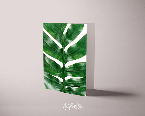 Tropical Palm Leaf Botanical Garden Customized Greeting Card