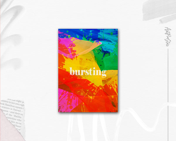 Bursting Artwork Greeting Cards Personalized Art Prints Posters