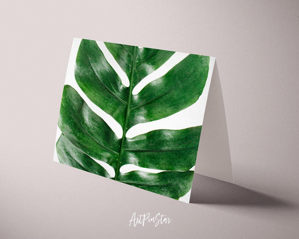 Tropical Palm Leaf Botanical Garden Customized Greeting Card
