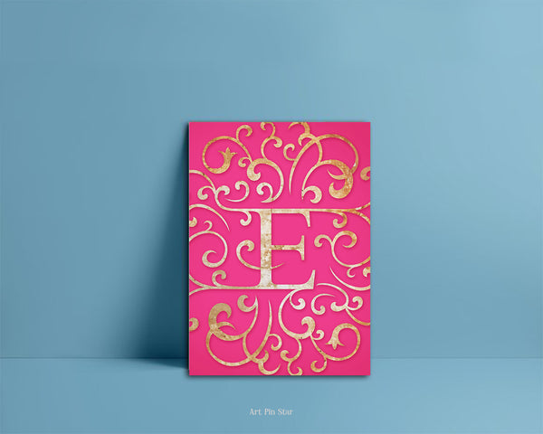 Alphabet Mandela Letter E Modern Monogram Note Cards
