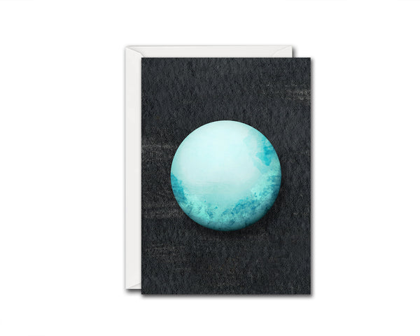 Uranus Planet Solar System Customizable Greeting Card