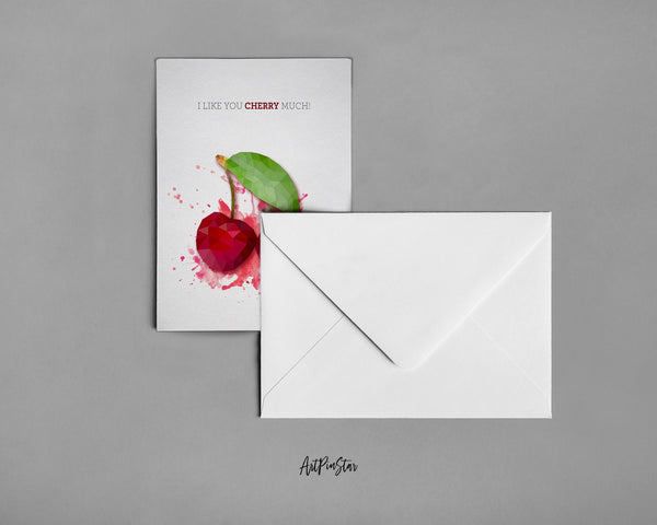 I like you cherry much Food Customized Gift Cards