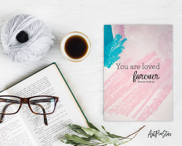 You are loved forever Bible Verse Customized Greeting Card