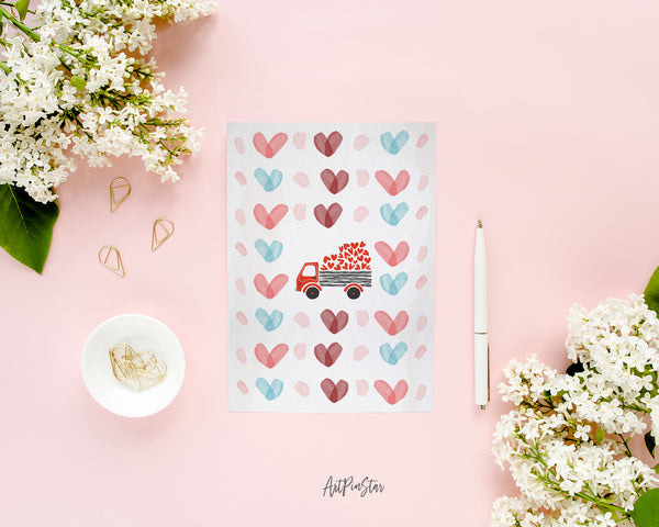 Valentine's Day Heart Customized Greeting Card