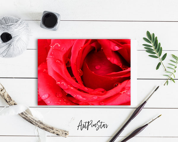 Rose Flower Photo Art Customized Gift Cards