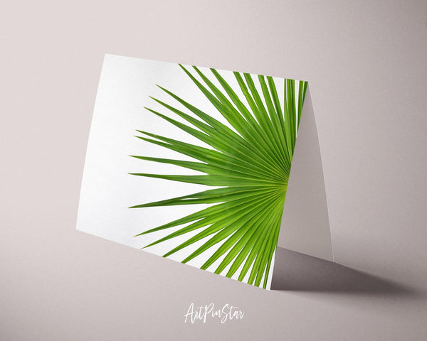 Palm Leaf Botanical Garden Customized Greeting Card