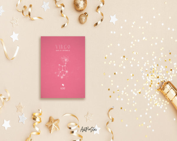 Astrology Virgo Prediction Yearly Horoscope Art Customized Gift Cards