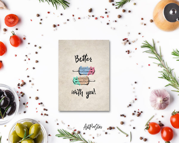 Better with you Food Customized Gift Cards