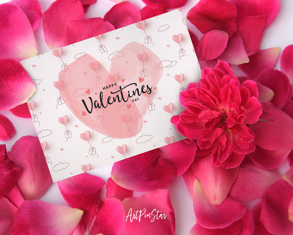 Valentine's Day Heart Customized Greeting Card