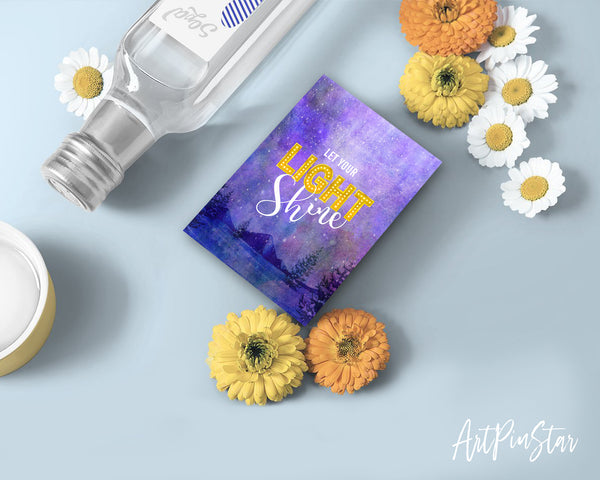 Let your light shine Matthew 5:16 Bible Verses Quote Customized Greeting Cards