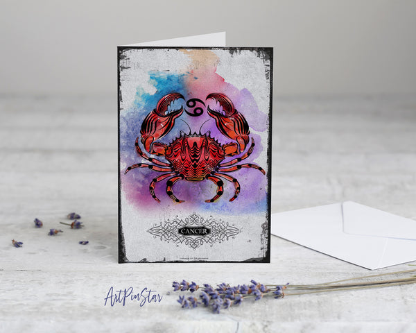 Horoscope Cancer Prediction Yearly  Astrology Art Customized Gift Cards