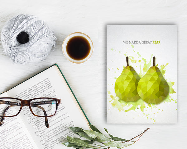 We make a great pear Food Customized Gift Cards