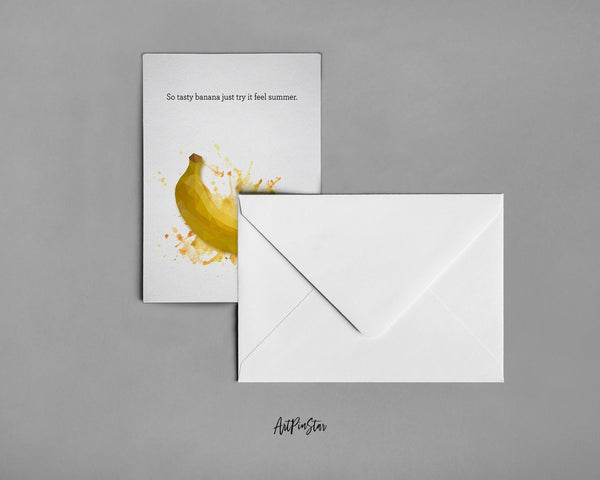 So tasty banana just try it feel summer Food Customized Gift Cards