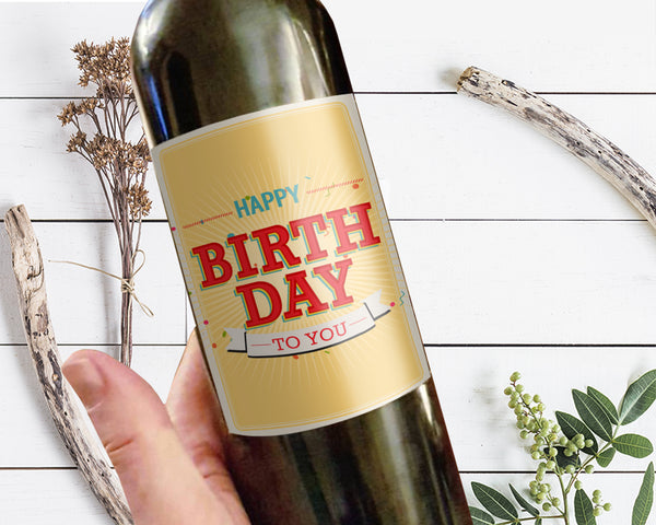 Happy Birthday To You Holiday Customizable Label