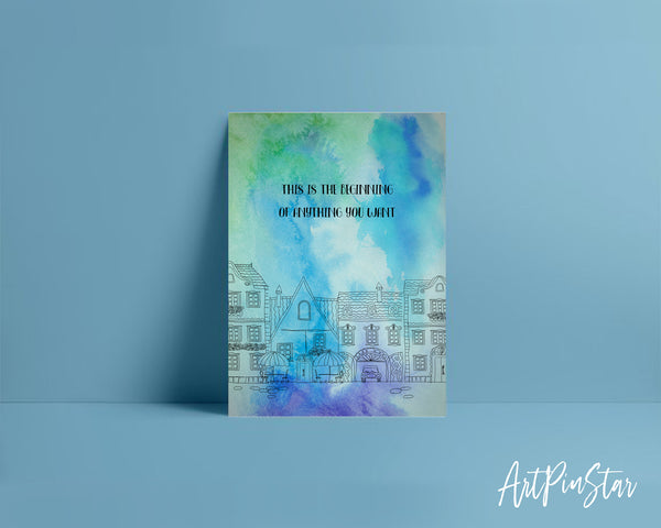 This is the beginning of anything you want New Year Customized Greeting Card