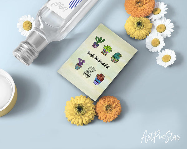 Tough, but beautiful Botanical Garden Customized Greeting Card