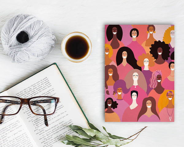 Girls Power Women Empowerment Customizable Greeting Card