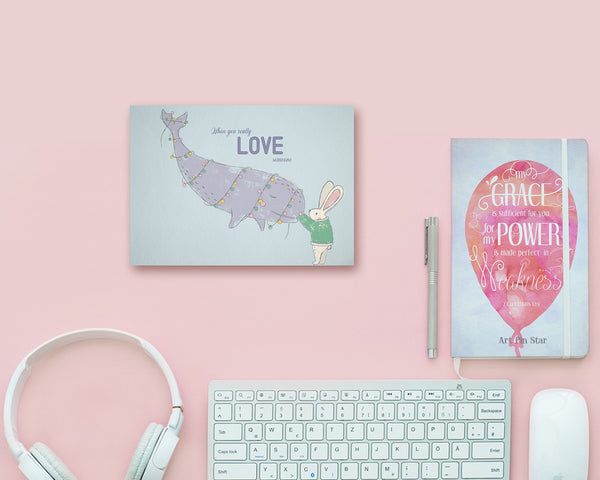 When you really love someone Whale Animal Greeting Cards
