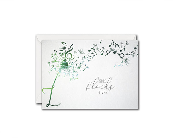 Inspiring Music Quote Letter Z Symbol Zero flocks given