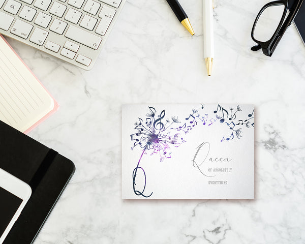 Inspiring Music Quote Letter Q Symbol Queen of absolutely everything