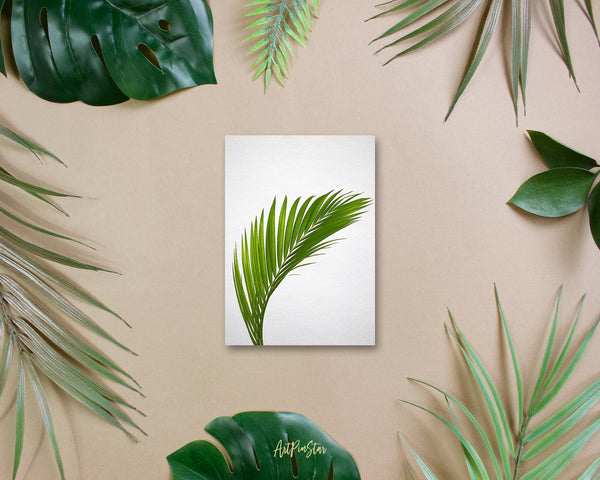 Green Leaves of Palm Tree Botanical Garden Customized Greeting Card