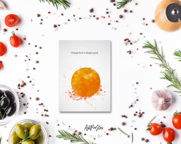 Orange fruit is always good Food Customized Gift Cards