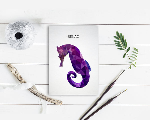 Relax Horse Fish Animal Greeting Cards