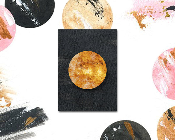 Venus Planet Solar System Customizable Greeting Card