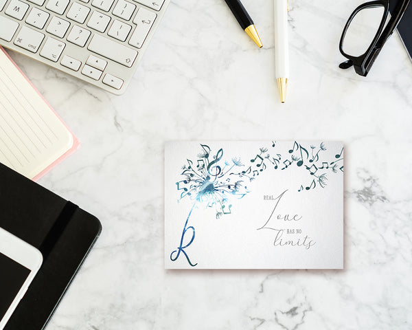 Inspiring Music Quote Letter R Symbol Real love has no limits