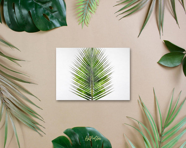 The Coconut Palm Leaves Watercolor Botanical Garden Customized Greeting Card