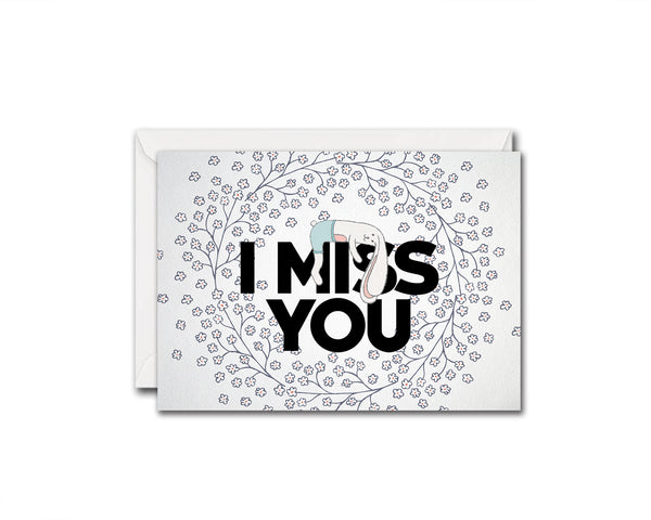 I Miss You Relationship Customized Gift Cards
