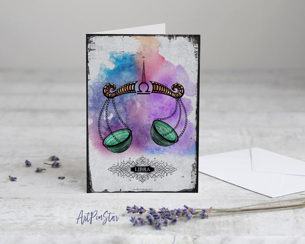 Horoscope Libra Prediction Yearly  Astrology Art Customized Gift Cards