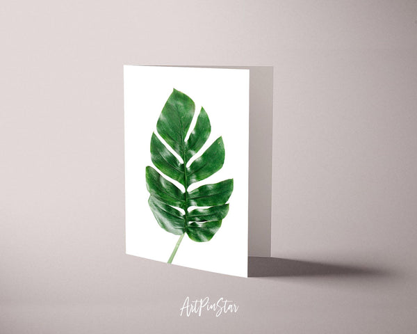 Tropical Palm Leaf Botanical Garden Customized Greeting Card