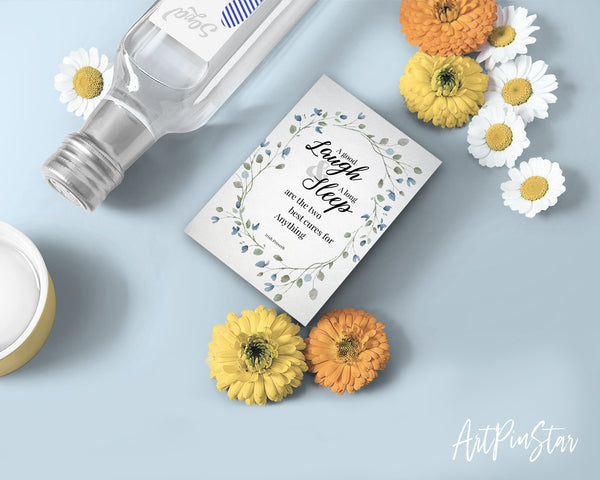 A good laugh & a long sleep are the two best cures Irish Proverb Customized Greeting Card