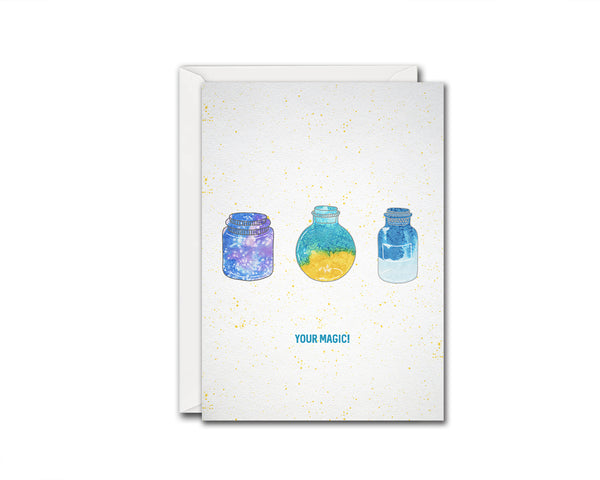 Your Magic Science Quote Customized Greeting Cards