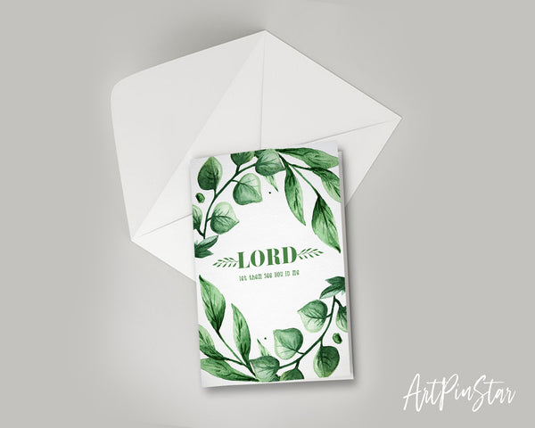 Lord, let them see you in me Bible Verse Customized Greeting Card