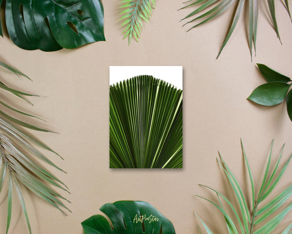 Licuala Grandis or Ruffled Fan Palm Leaf Botanical Garden Customized Greeting Card