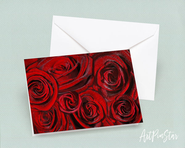 Roses Flower Photo Art Customized Gift Cards