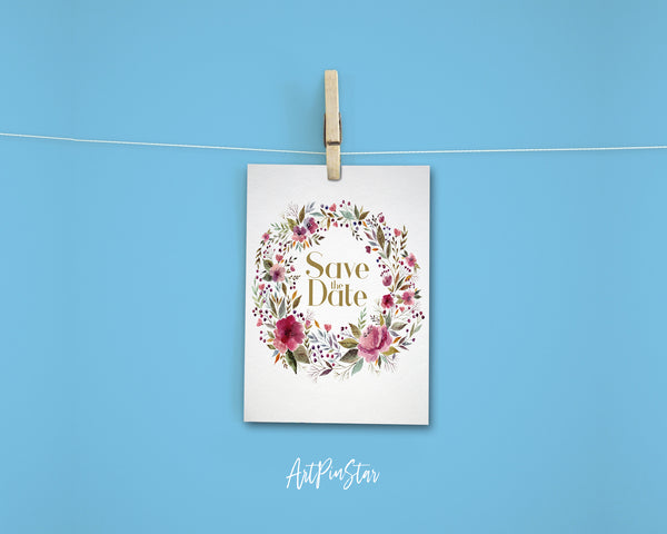Save the Date Happiness Quote Customized Greeting Cards