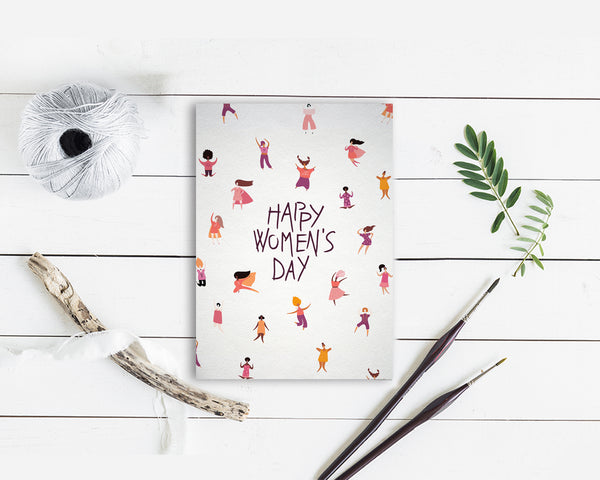 Happy Women's Day Women Empowerment Customizable Greeting Card