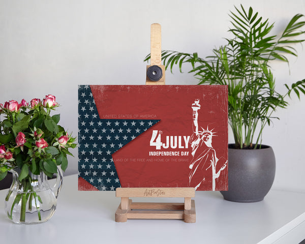 Land of the free and home of the brave Independence Holiday Greeting Customizable Gift Cards