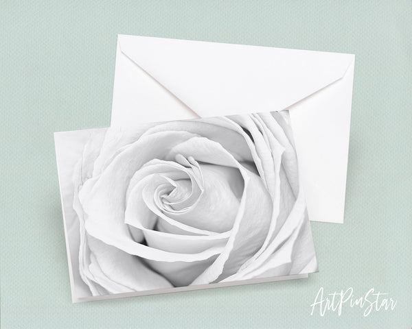 Rose Flower Photo Art Customized Gift Cards