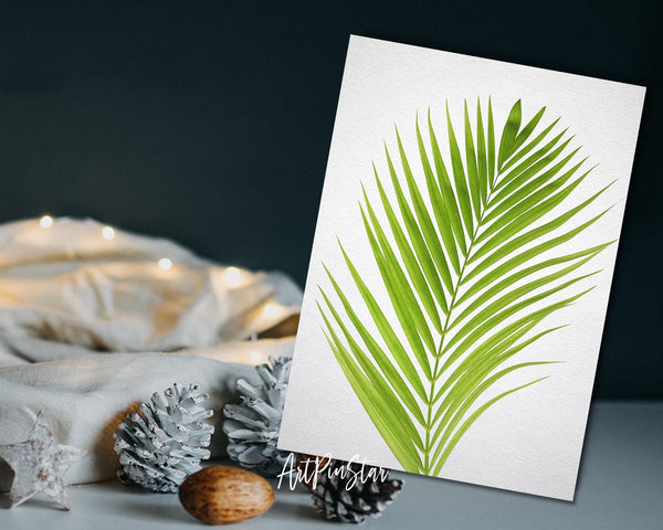 Green Palm Leaf Botanical Garden Customized Greeting Card