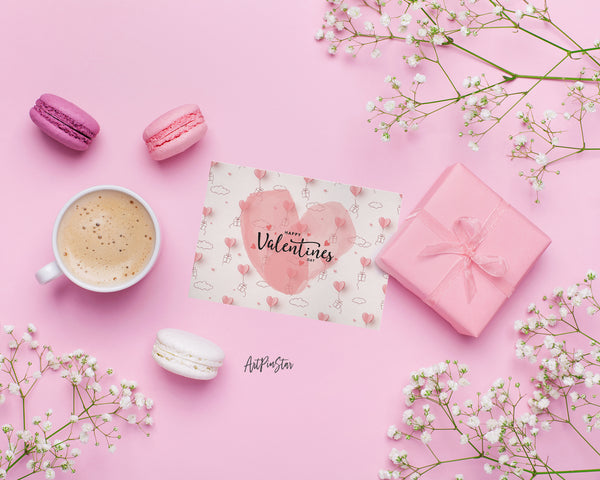 Valentine's Day Heart Customized Greeting Card