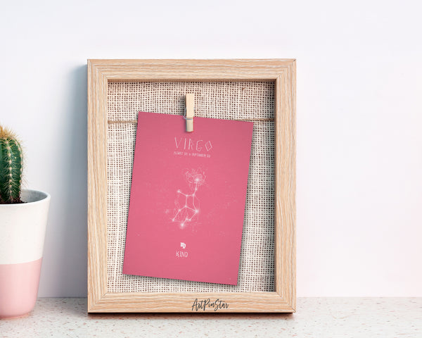 Astrology Virgo Prediction Yearly Horoscope Art Customized Gift Cards
