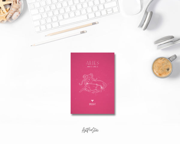 Astrology Aries Prediction Yearly Horoscope Art Customized Gift Cards