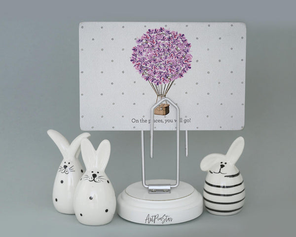 On the places you will go Flower Quote Customized Gift Cards