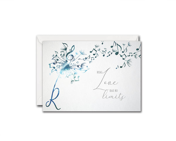 Inspiring Music Quote Letter R Symbol Real love has no limits