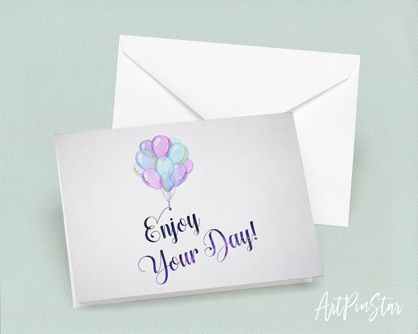 Enjoy your day Bible Verse Customized Greeting Card